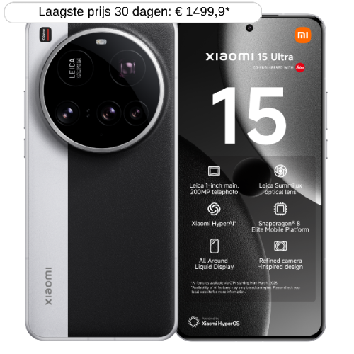 XIAOMI 15 Ultra -5G - 512 GB Zilver