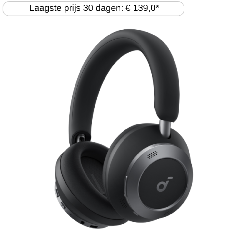 SOUNDCORE Space One Pro Over-ear Draadloze hoofdtelefoon met Noise cancelling Zwart