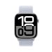 APPLE Watch S10 GPS 46 mm Aluminum Silver kast, Blue Cloud Sport Loop Band (MWWP3QF/A)