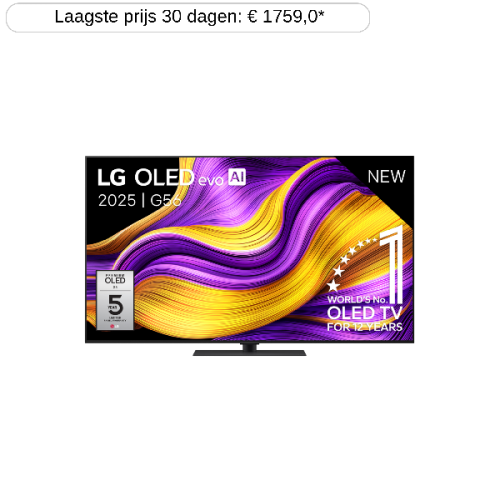LG OLED55G56LS - Ultra HD 4K - OLED-tv - 55 inch - 2025
