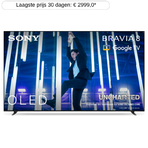 SONY K77XR80PAEP (BRAVIA 8) - Ultra HD 4K - OLED-tv - 77 inch - 2024