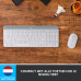 LOGITECH Draadloos toetsenbord en draadloze muis MK470 AZERTY Wit (920-009191)