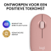 LOGITECH Draadloze muis Pebble M350s Roze (910-007014)