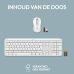 LOGITECH Draadloze toetsenbord en muis MK950 Signature Slim AZERTY Wit (920-012595)