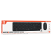QWARE Draadloos toetsenbord en muis Eastbourne AZERTY Zwart (QW PCB-368BL)