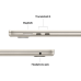 APPLE MacBook Air 15 inch - M4 - 24 GB - 512 GB - Starlight