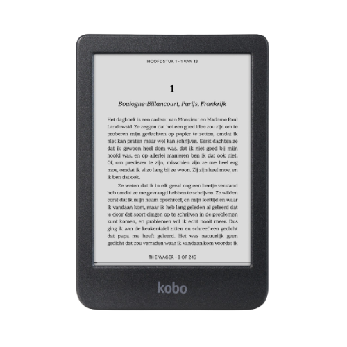 KOBO E-Reader Clara BW - Zwart