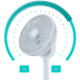 DUUX Whisper Flex 2 Smart Ice Blue - Ventilator