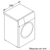 SIEMENS WG46G2ZEFG - Wasmachine voorlader - 9 kg - 1600 rpm - 74 dB