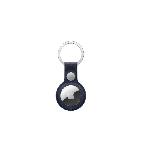 APPLE FineWoven AirTag‑sleutelhanger Marineblauw