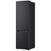 LG GBBS322BEV Koel-vriescombinatie Zwart Energie label B Met DoorCooling Smart Inverter compessor Essense Black Steel