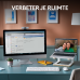 LOGITECH Draadloze toetsenbord en muis MK950 Signature Slim AZERTY Wit (920-012595)