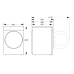 HISENSE WF5S1043BW - Wasmachine voorlader - 10.5 kg - 1400 rpm - 72 dB