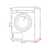 LG F4DR3096N3W.ABWQPBN - Was-droogcombinatie - 9 kg + 6 kg - 1400 rpm - 71 dB