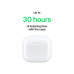 APPLE AirPods 4 + Oplaadcase MXP63ZM/A In-ear Draadloze oordopjes Wit