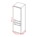 BEKO B5RCNE366HXB1 - Koel-vriescombinatie - breedte 59.5 cm - hoogte 186.5 cm - NoFrost
