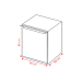 BOSCH KTR15NWEB - Mini-koelkast - breedte 56 cm - hoogte 85 cm