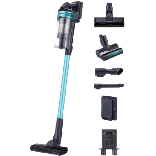 SAMSUNG Jet 60 Turbo - Steelstofzuiger 2 in 1 - Autonomie 40 min - Blauw
