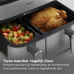 PHILIPS  Airfryer 5000-serie Dual Basket Met Stoomfunctie - NA555/00 - Dubbele Mand - SteamClean - 9L - Tot 6 Personen - Hetelucht friteuse - Zwart