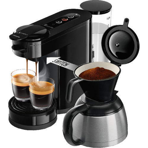 PHILIPS Senseo Sch (HD6592/64) - Koffiepadmachine - Met padsysteem - 1 l - Zwart