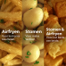 PHILIPS  Airfryer 5000-serie Dual Basket Met Stoomfunctie - NA555/00 - Dubbele Mand - SteamClean - 9L - Tot 6 Personen - Hetelucht friteuse - Zwart