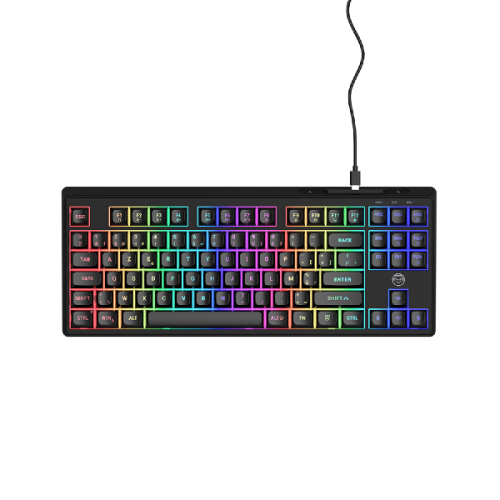 QWARE Gaming-toetsenbord Jacksonville TKL membrane AZERTY Zwart (QW GMK-6500BE)