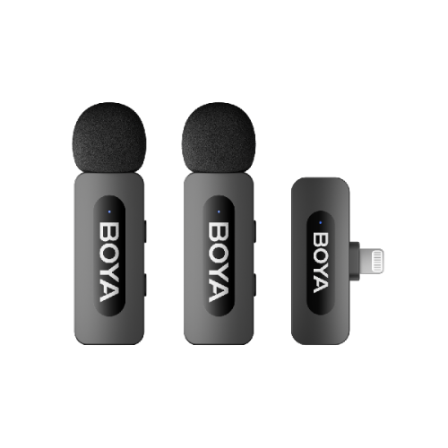 BOYA BY-V2 V2.0 - Wireless mic for Lightning 2TX + 1RX