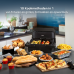 PHILIPS   Airfryer 1000-serie Dual Basket - NA154/00 - Dubbele Mand - Flexible Basket - 7,1 L - Tot 5 Personen - Zwart