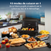 PHILIPS   Airfryer 1000-serie Dual Basket - NA154/00 - Dubbele Mand - Flexible Basket - 7,1 L - Tot 5 Personen - Zwart