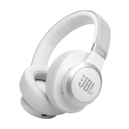 JBL Live 770NC JBLLIVE770NCWHT Over-ear Draadloze hoofdtelefoon Met Noise-cancelling Wit