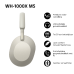 SONY WH1000XM5S.CE7 Over-ear Draadloze hoofdtelefoon Met Noise-cancelling Zilver