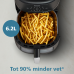 PHILIPS   Airfryer 3000-serie - NA231/00 - Kijkvenster - RapidAir Plus - 6,2 L - Tot 5 Personen - Zwart - Heteluchtfriteuse - Zwart
