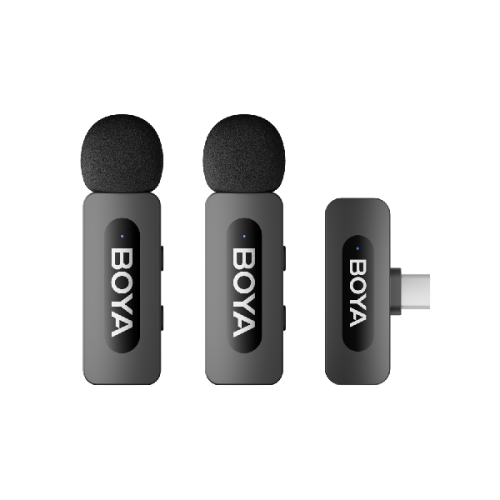 BOYA BY-V20 V2.0 Wireless mic for USB-C 2TX + 1RX