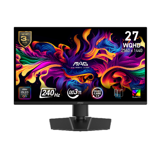 MSI MAG 271QP QD-OLED X24 - 26.5 inch - WQHD - OLED (Organic Light-Emitting Diode)