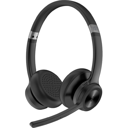 ISY IHS-8100 On-ear Draadloze headset Met Noise-cancelling Zwart