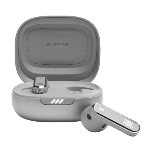 JBL Live Flex JBLLIVEFLEXSVR In-ear Draadloze oordopjes Met Noise-cancelling Zilver