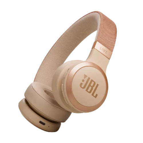 JBL Live 670NC JBLLIVE670NCSAT On-ear Draadloze hoofdtelefoon Met Noise-cancelling Beige