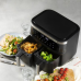 DOMO DO537FR DELIFRYER DOUBLE FRY ZONE - Airfryer - Zwart - 1,2 kg - 2850 W