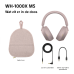 SONY WH1000XM5 Smoky Over-ear Draadloze hoofdtelefoon Met Noise-cancelling Roze