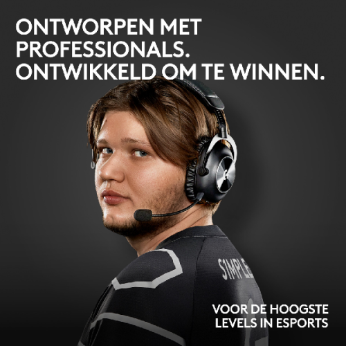LOGITECH met stand Pro X 2 Lightspeed 991-000550 Over-ear Draadloze headset Met Noise-cancelling Zwart