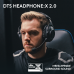 LOGITECH met stand Pro X 2 Lightspeed 991-000550 Over-ear Draadloze headset Met Noise-cancelling Zwart