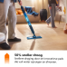 PHILIPS OneUp XV5113/01 - Vloerreiniger - Schoon water tank: 281 ml / Vuil watertank: 178 ml - Blauw