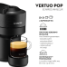 MAGIMIX Nespresso Vertuo Pop Zwart 11729NL - Grote kopmaten - Centrifusion - Capsulemachine - Zwart