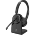 ISY IHS-8200 met laadstation On-ear Draadloze headset Met Noise-cancelling Zwart
