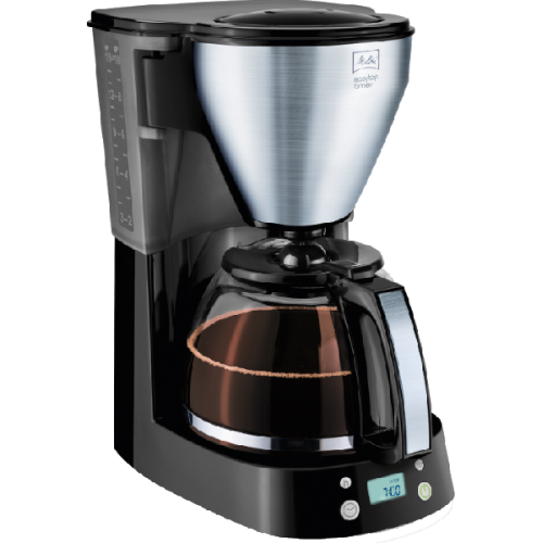 MELITTA EasyTop Timer (1010-15) - Koffiezetapparaat met Glas - 1,25 l - Inox