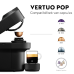 DE LONGHI Nespresso Vertuo Pop  ENV90.B – Grote kopmaten – Centrifusion - Capsulemachine - Zwart