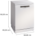BOSCH SMS4EVW00E - vrijstaande vaatwasser - Standaard (60 cm breed) - 14 bestekken - 44 dB(A)