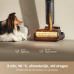 DREAME H15 PRO Wet and Dry - Steelstofzuiger 3 in 1 - 880 ml - Zwart