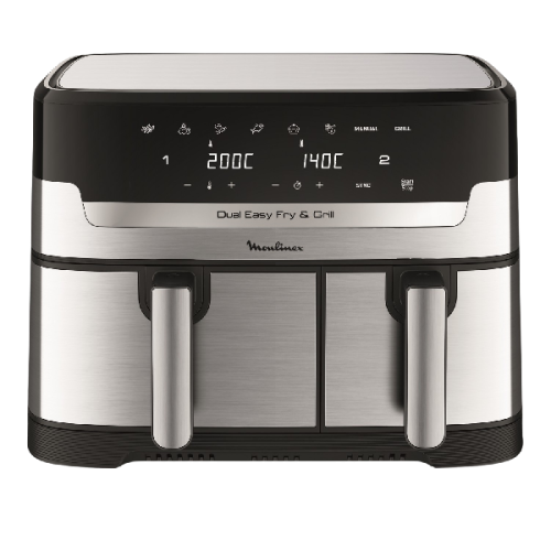 MOULINEX EZ905D20 DUAL EASY FRY&GRILL - Airfryer - Inox - 2,2 kg - 2450 W