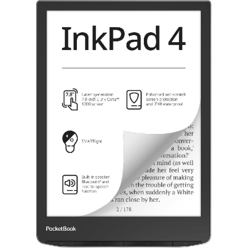 POCKETBOOK PocketBook InkPad 4 Stardust Silver (PB743G-U-WW)